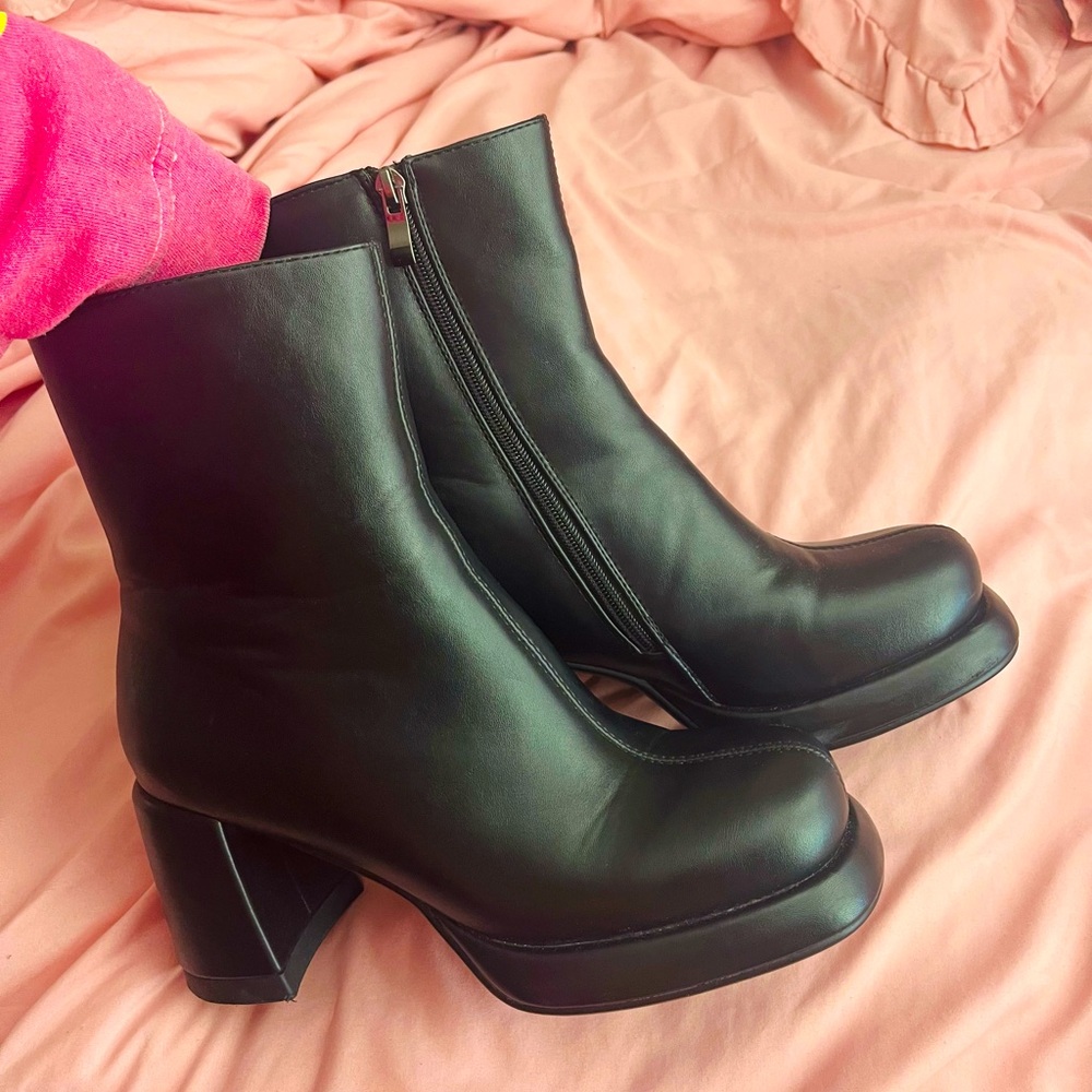 Black Platform Boots